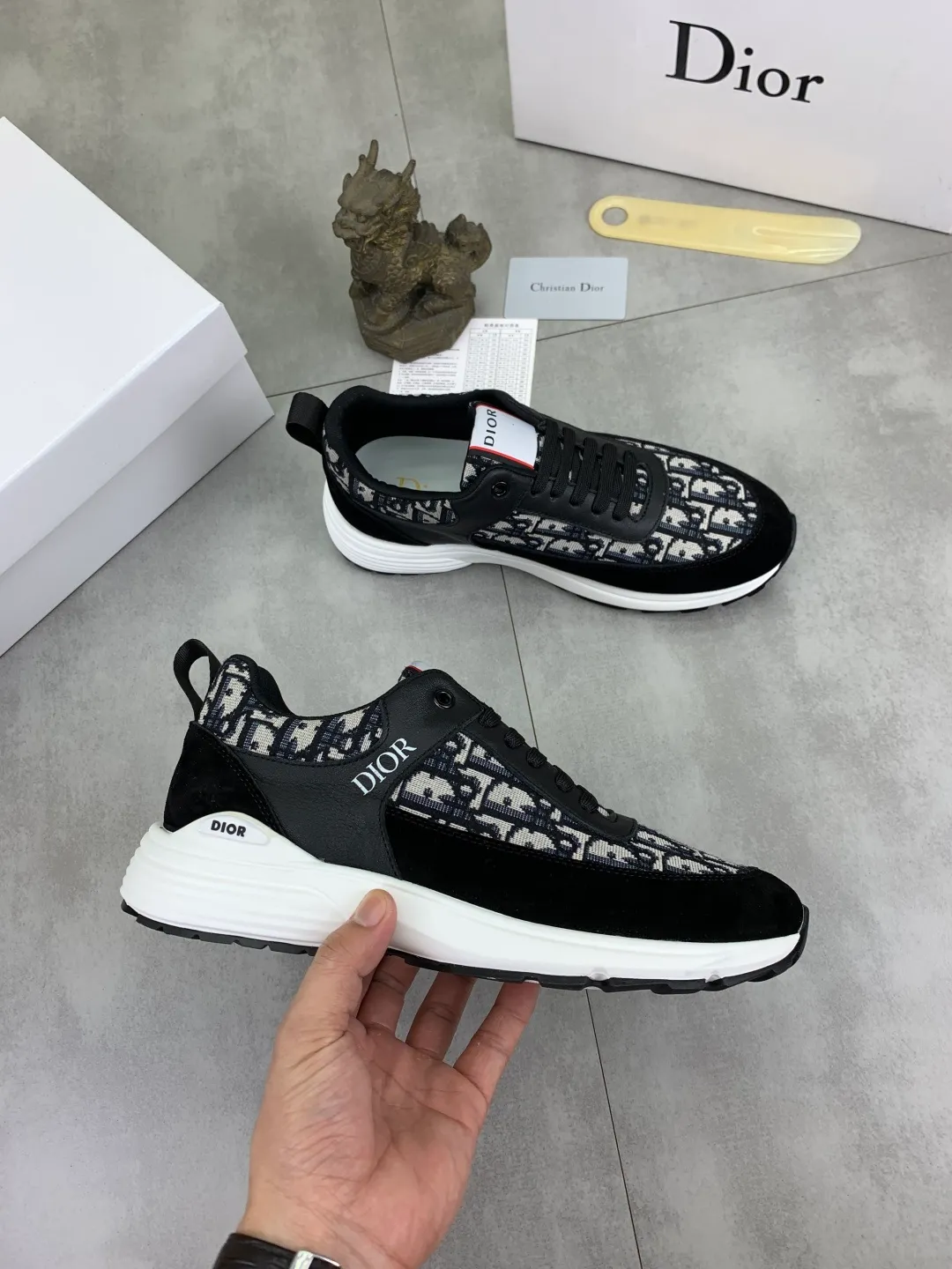 Men's Men's Shoes💰P420💰[New Style]🆘[Dior] 2025 Dior Original Lace-up Low-top Men's Shoes Classic casual shoes 🔥This model is the official classic model, with high quality and made by famous original designers. It is made of high-quality cowhide with original materials➕Comfortable and breathable mesh lining➕Pigskin insole. The perfect last shape and generous and fashionable design have attracted many consumers. Suitable for drivers to drive🚗. What you want is the highest quality in the market. Color: 3️⃣Color code number: 38--44 (45 customized)